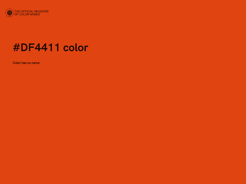 #DF4411 color image