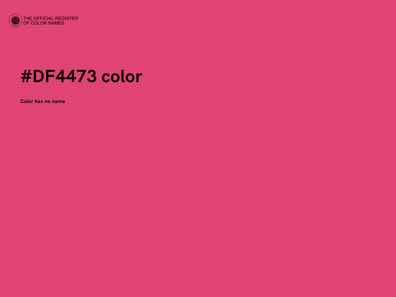 #DF4473 color image