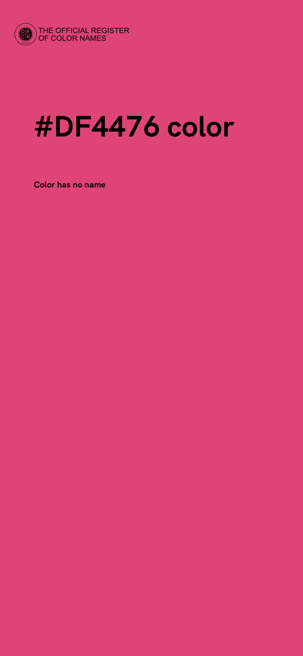 #DF4476 color image