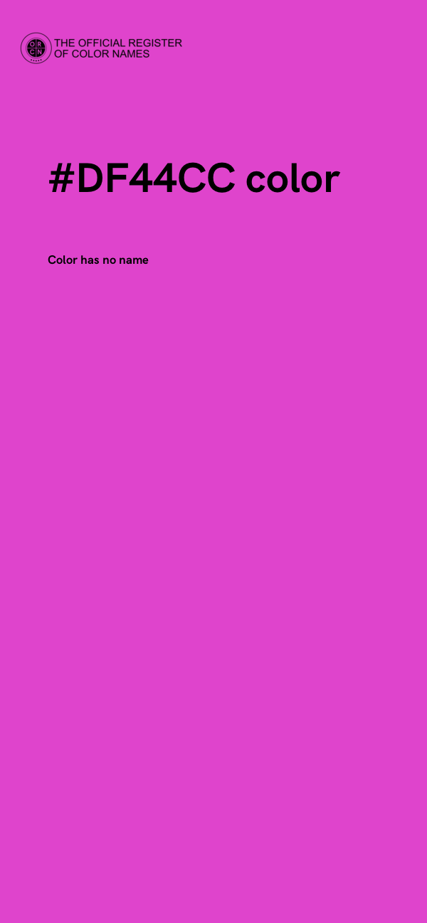 #DF44CC color image