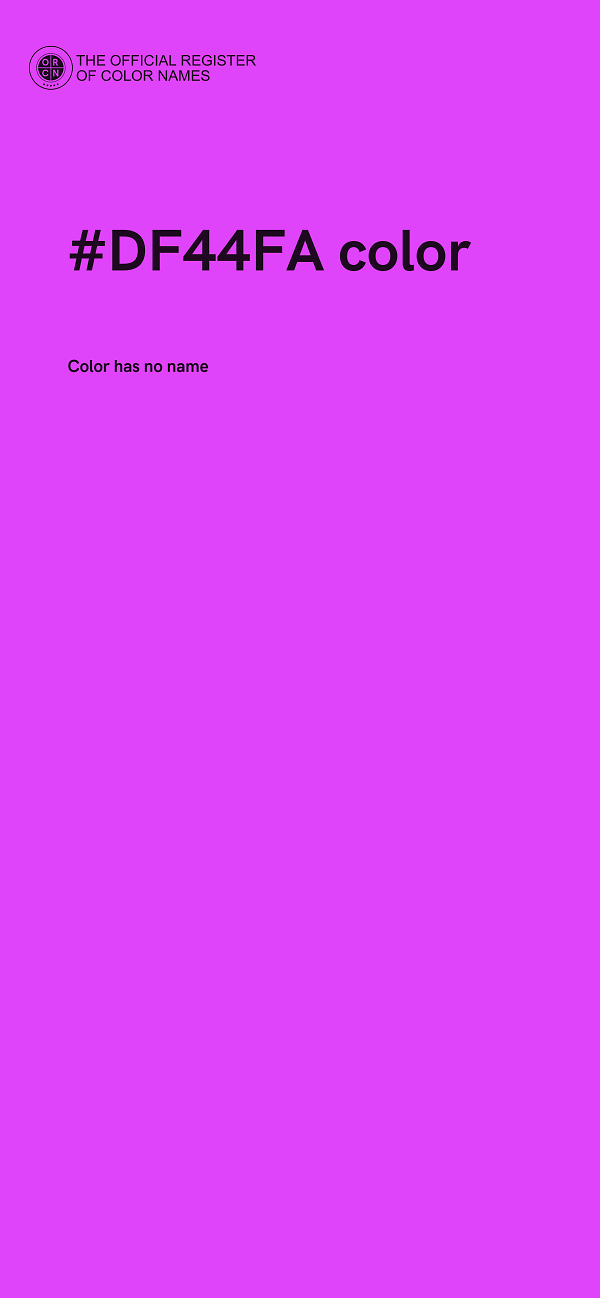 #DF44FA color image
