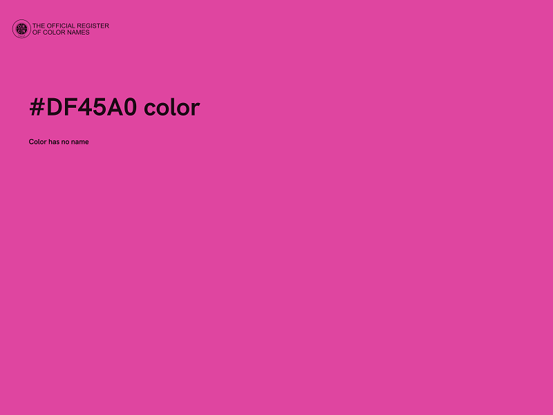 #DF45A0 color image