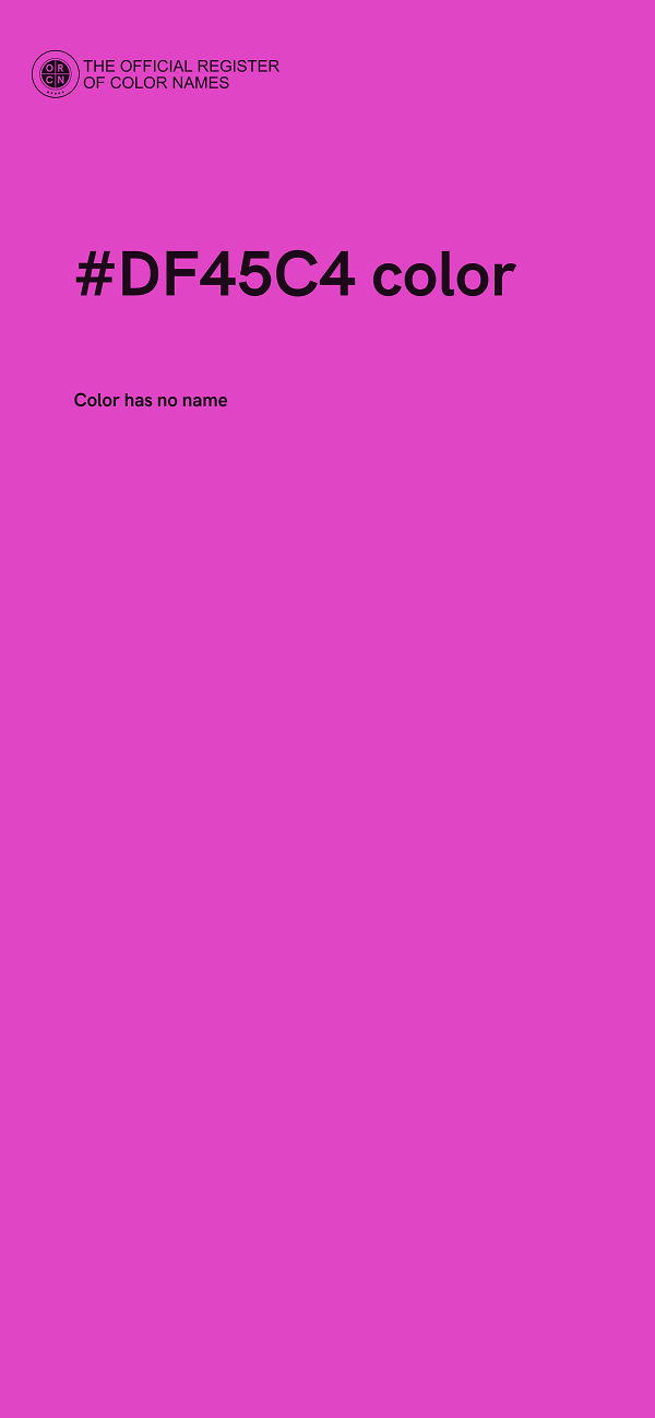 #DF45C4 color image