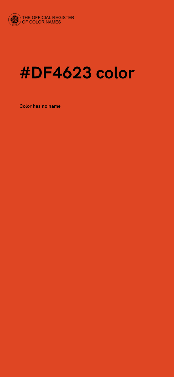 #DF4623 color image