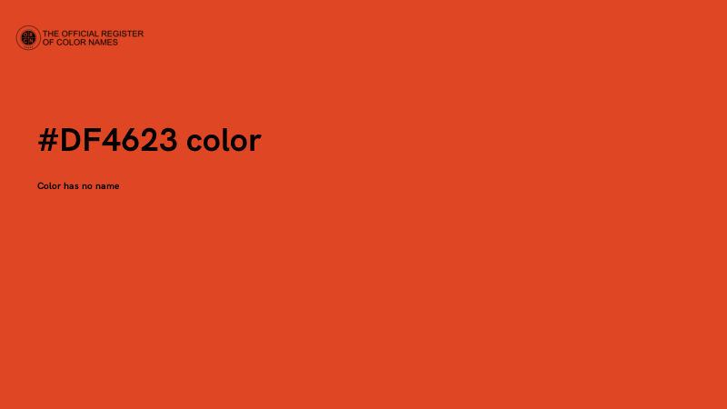#DF4623 color image