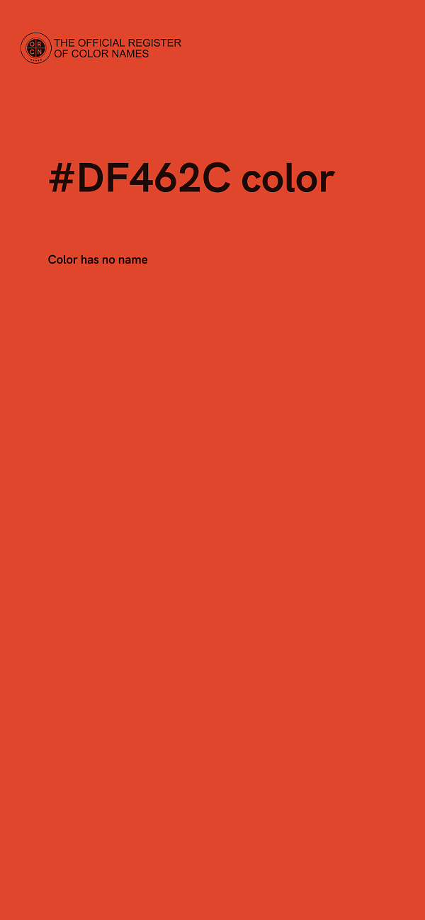 #DF462C color image