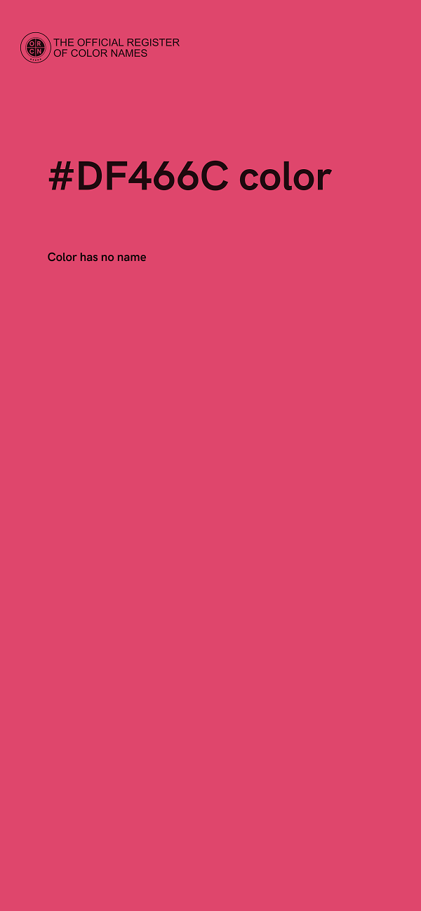 #DF466C color image