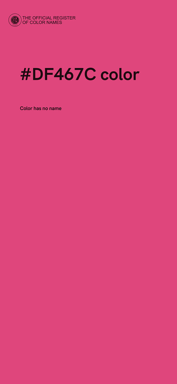 #DF467C color image