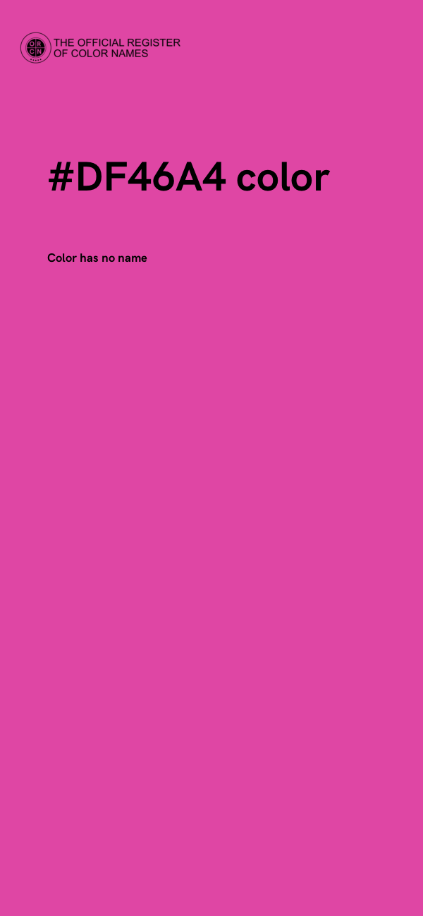 #DF46A4 color image