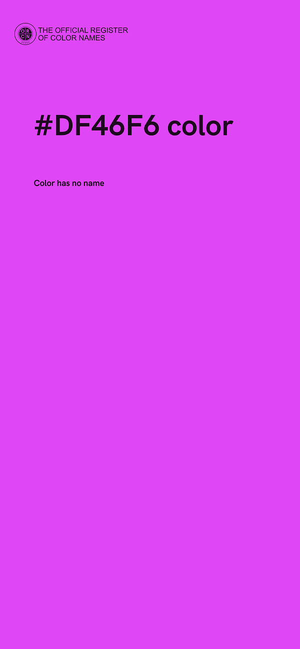 #DF46F6 color image