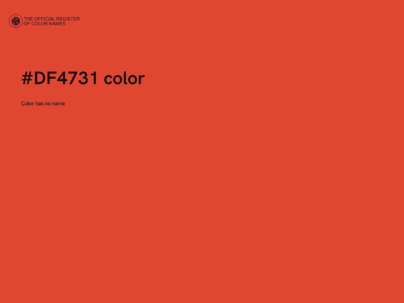 #DF4731 color image
