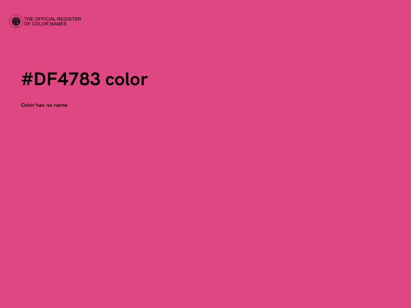 #DF4783 color image