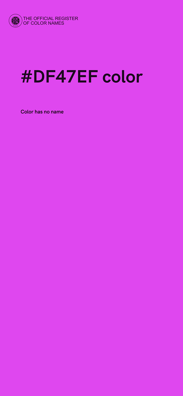 #DF47EF color image