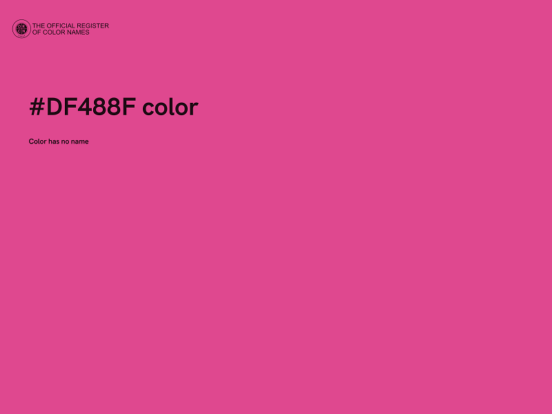 #DF488F color image