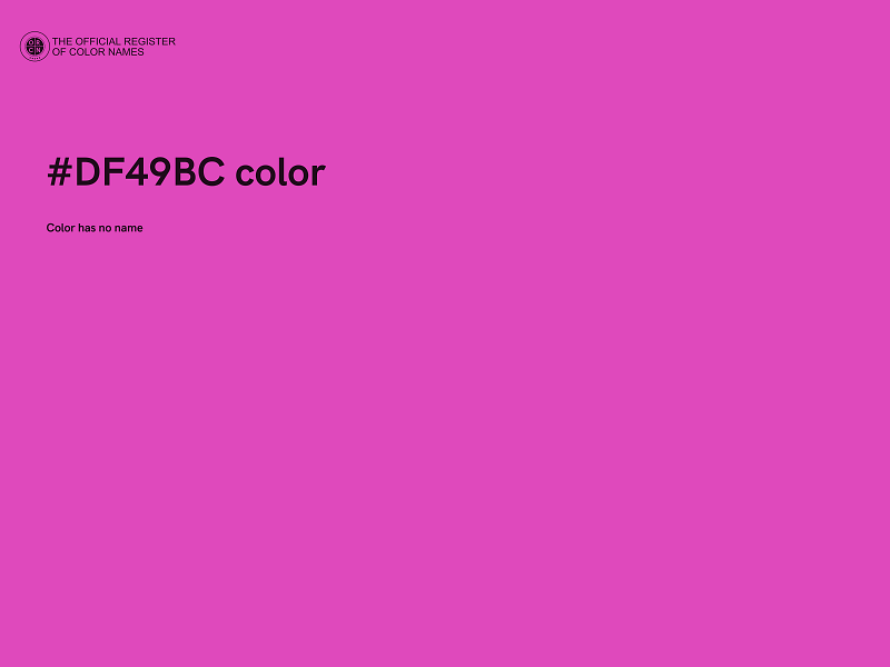 #DF49BC color image