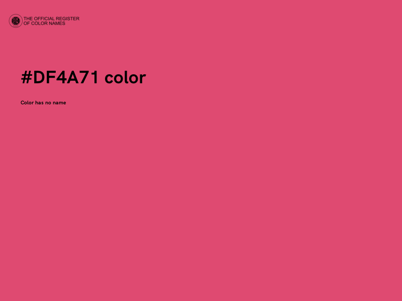 #DF4A71 color image