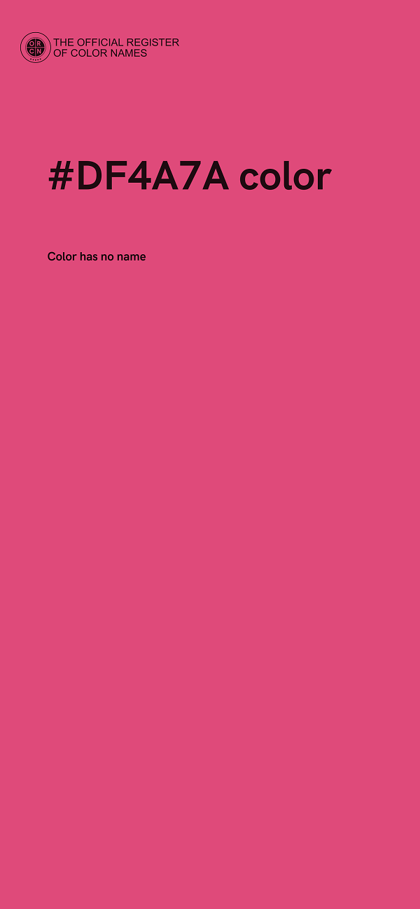 #DF4A7A color image