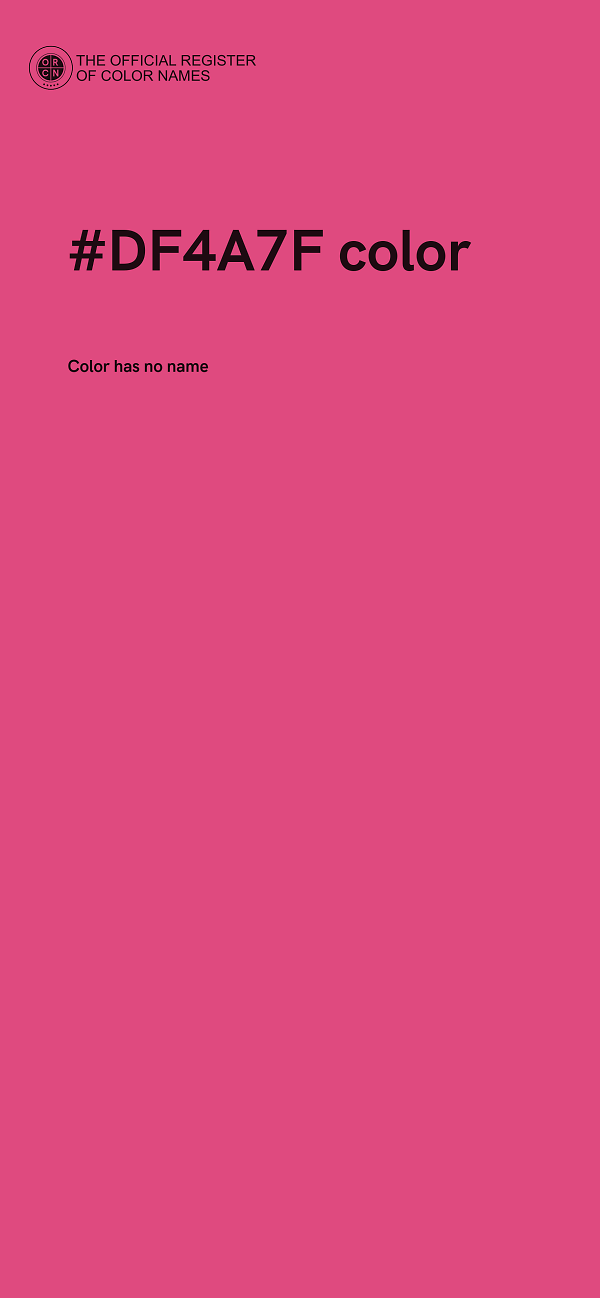 #DF4A7F color image