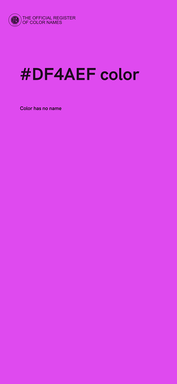 #DF4AEF color image