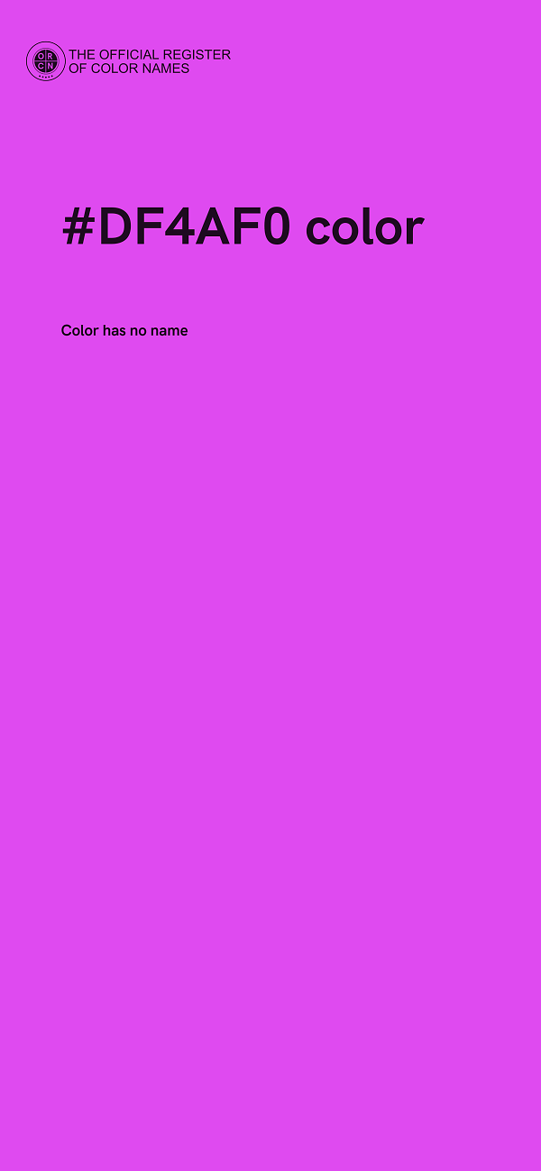 #DF4AF0 color image