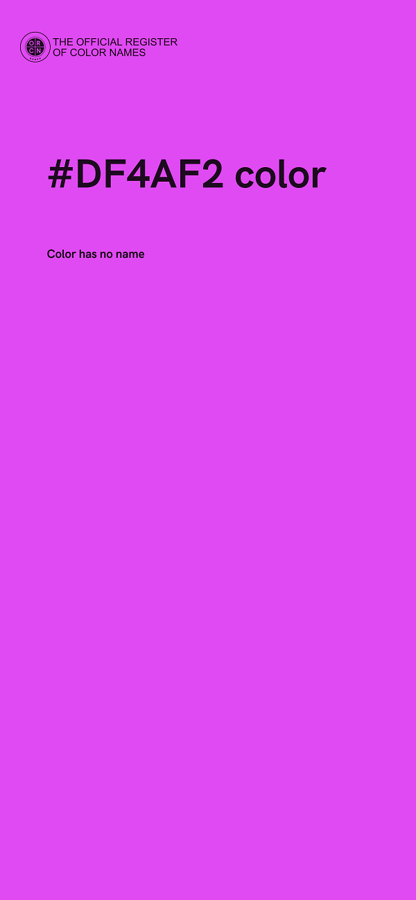#DF4AF2 color image