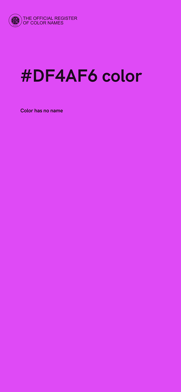 #DF4AF6 color image