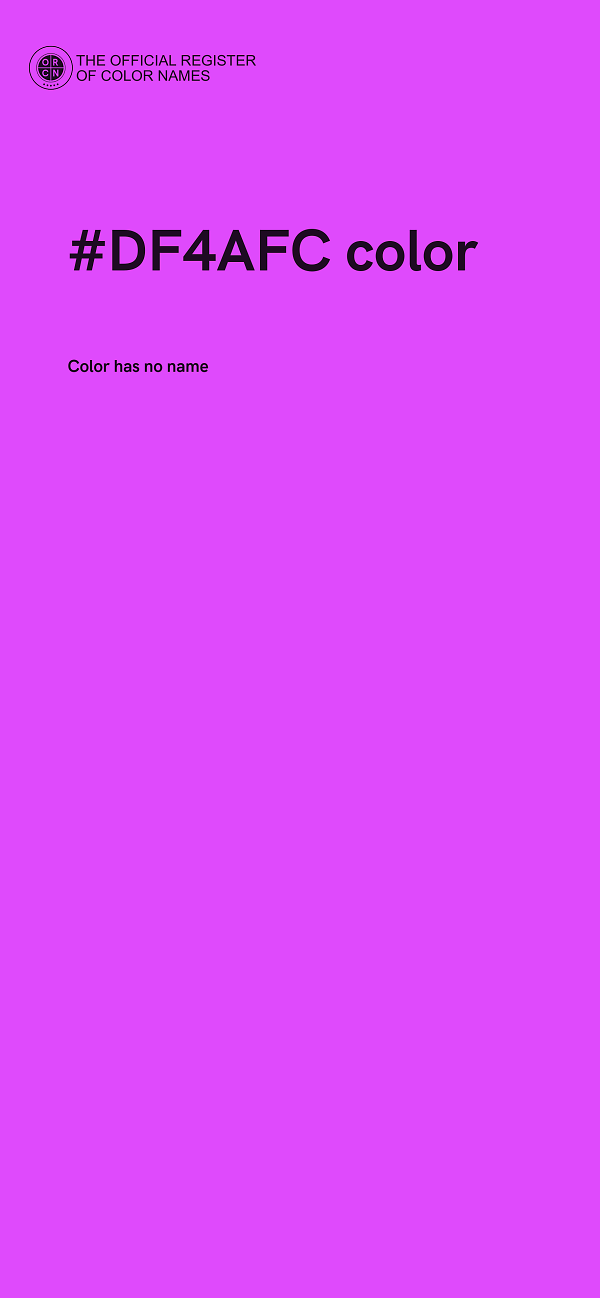 #DF4AFC color image