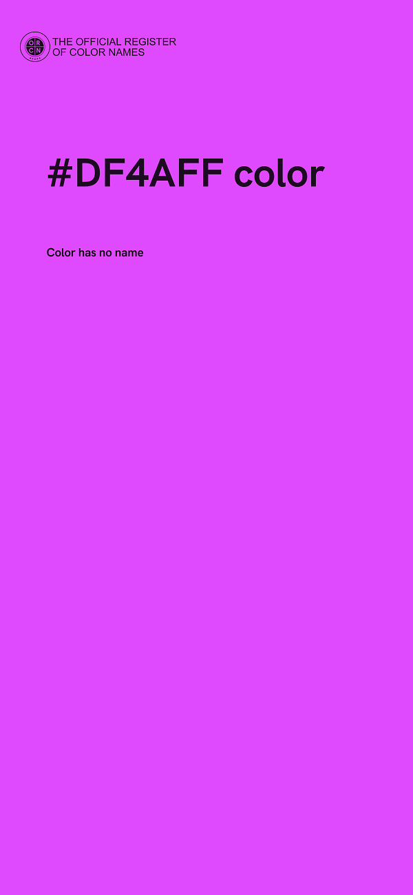#DF4AFF color image