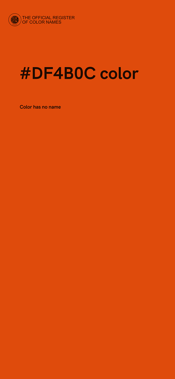 #DF4B0C color image