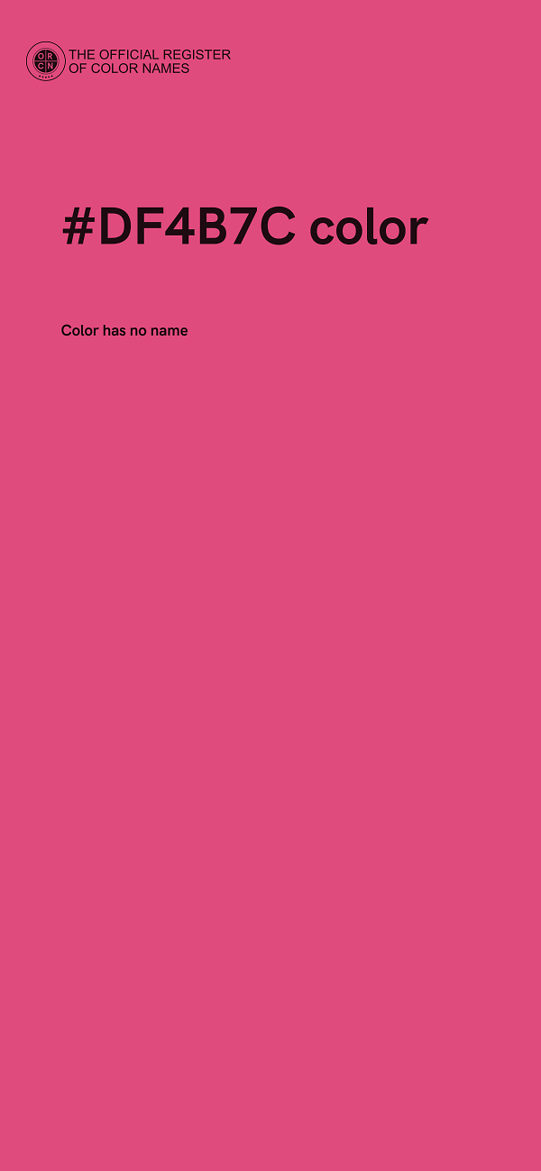 #DF4B7C color image