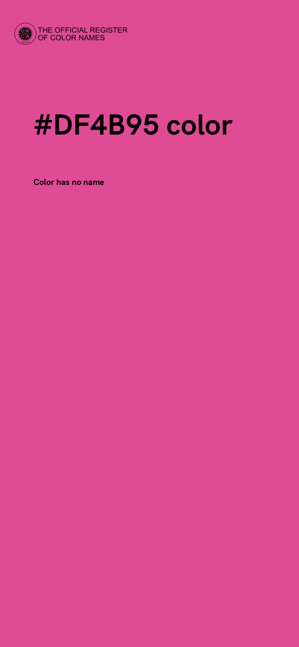 #DF4B95 color image