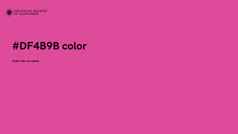 #DF4B9B color image