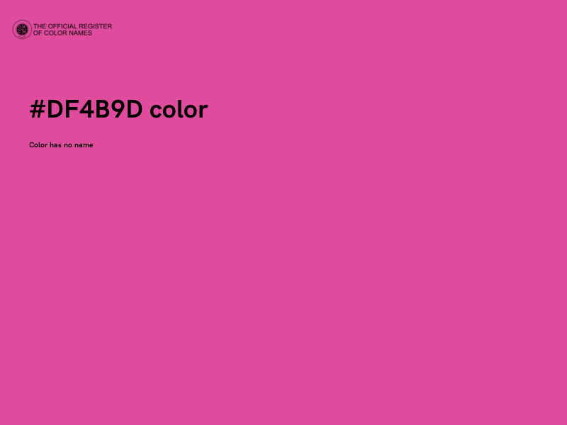 #DF4B9D color image