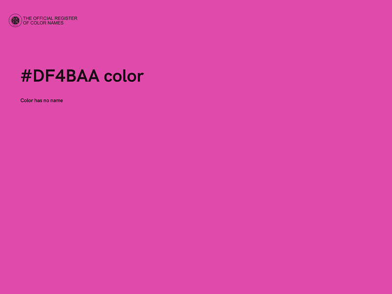 #DF4BAA color image