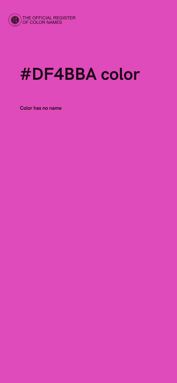 #DF4BBA color image