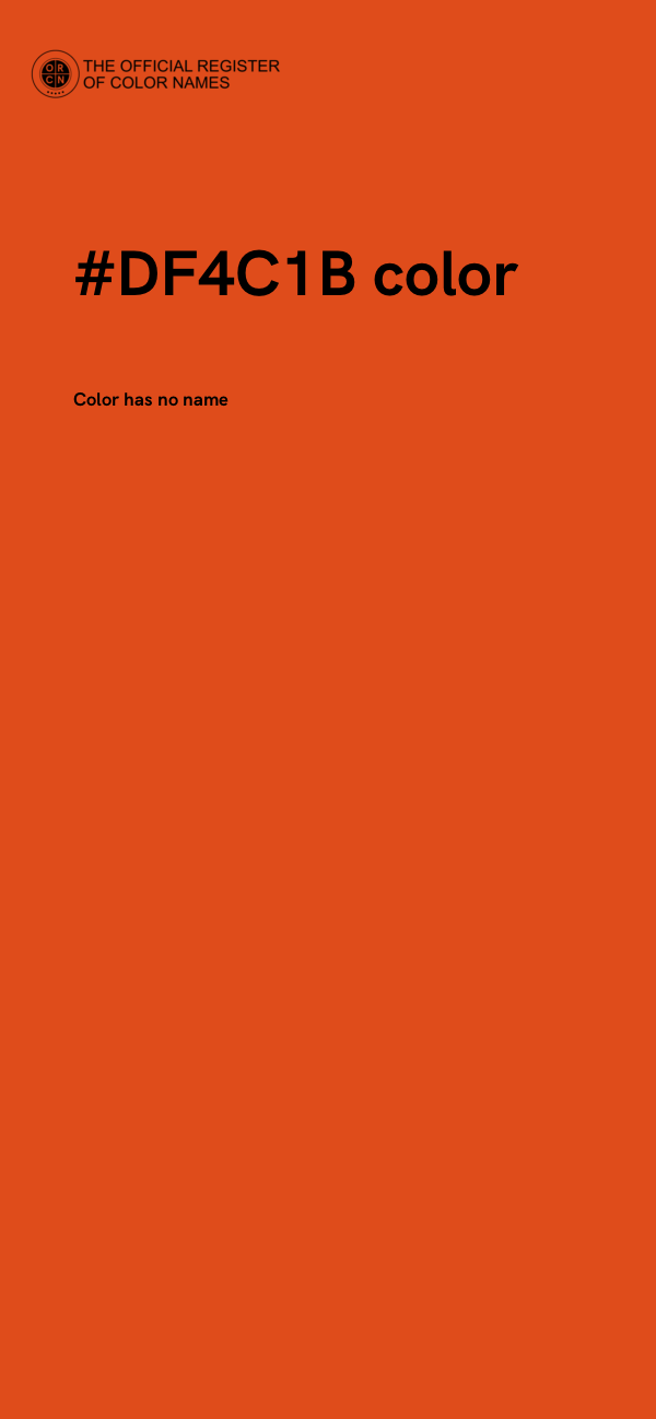 #DF4C1B color image