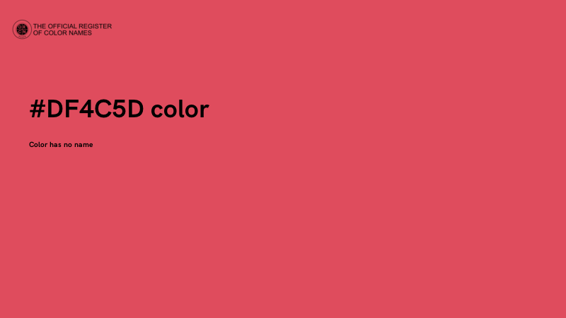 #DF4C5D color image