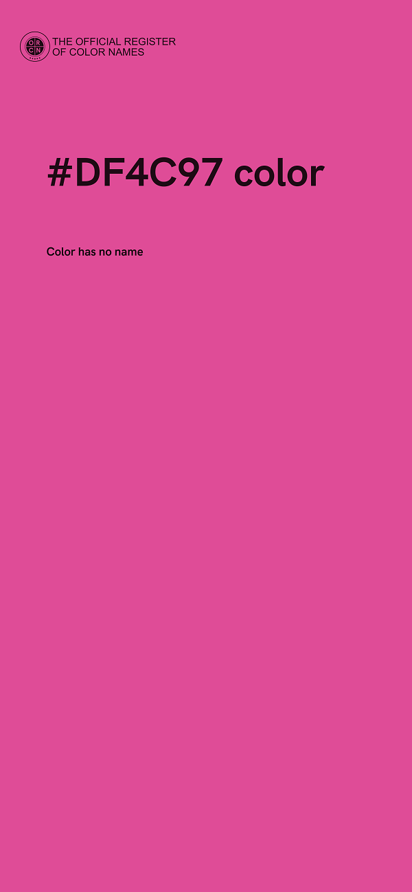 #DF4C97 color image