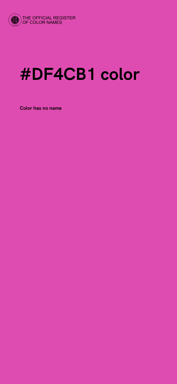 #DF4CB1 color image