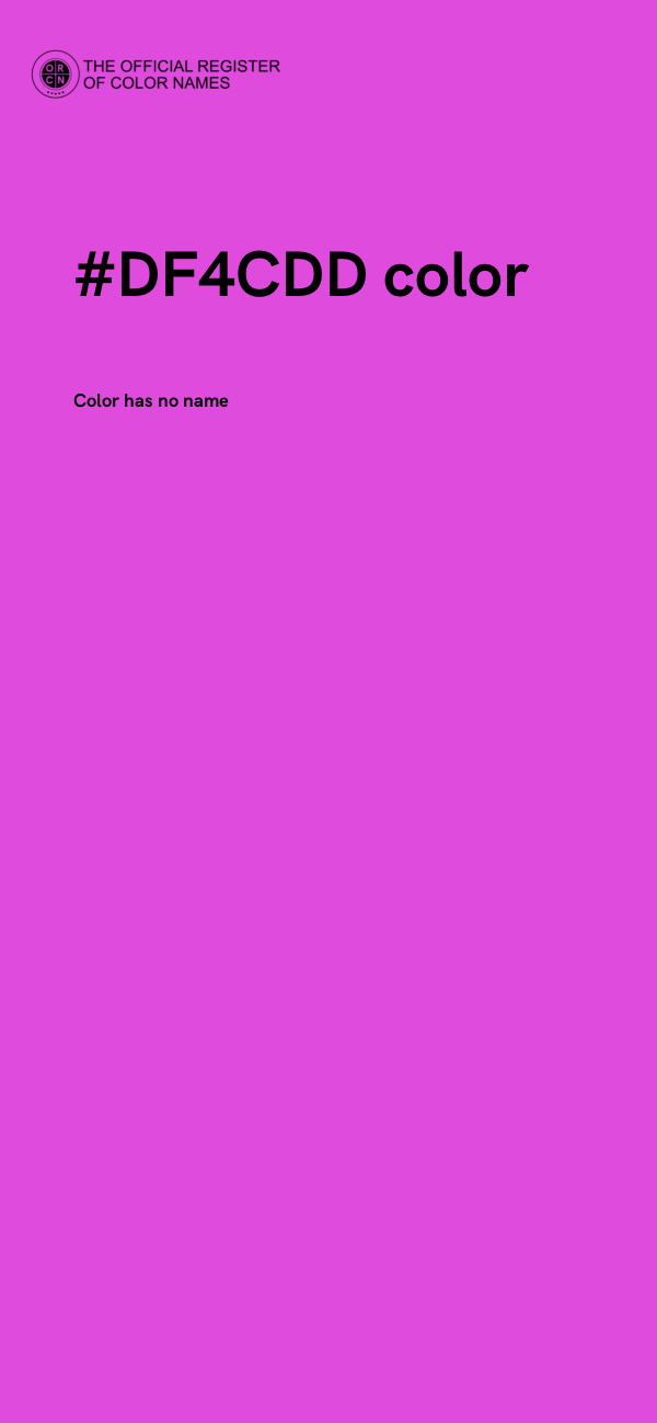 #DF4CDD color image