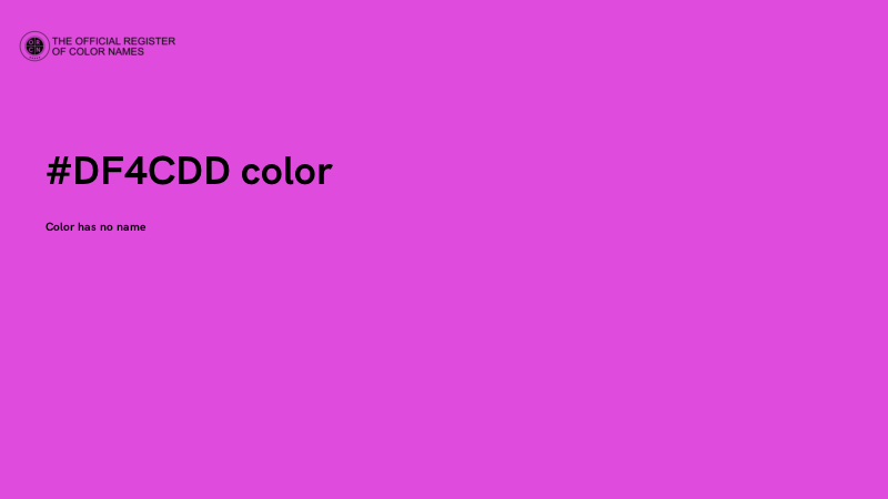 #DF4CDD color image