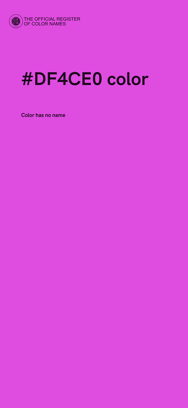 #DF4CE0 color image