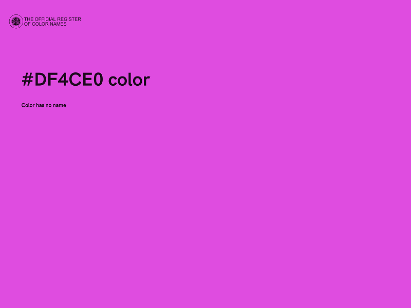 #DF4CE0 color image