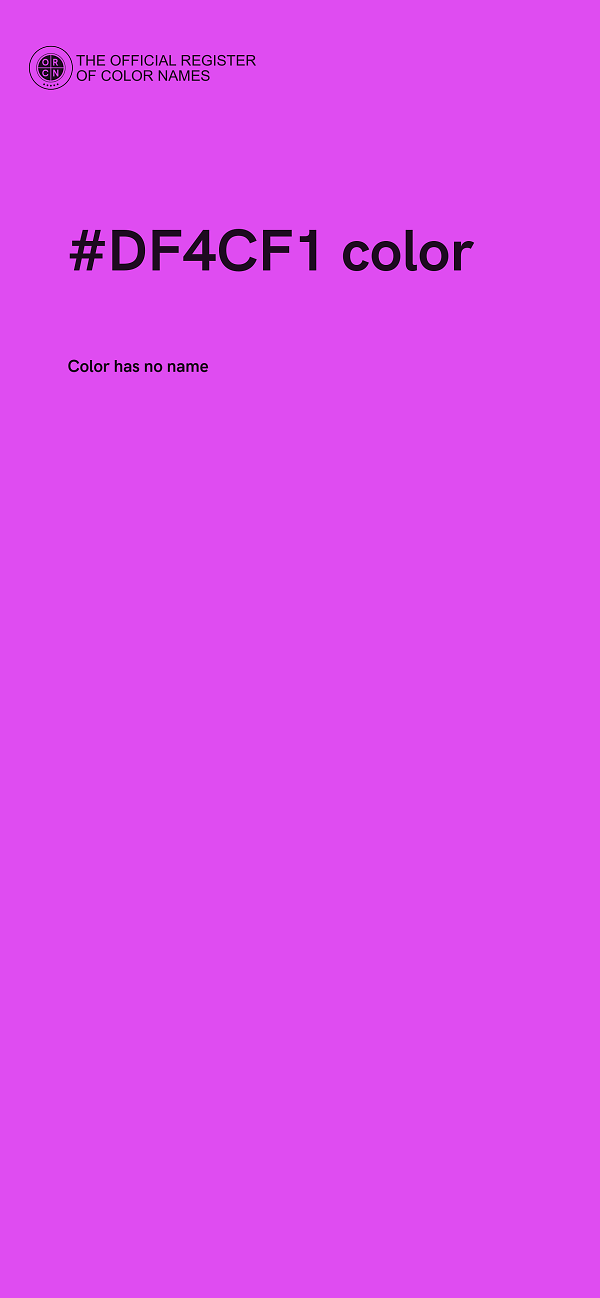 #DF4CF1 color image