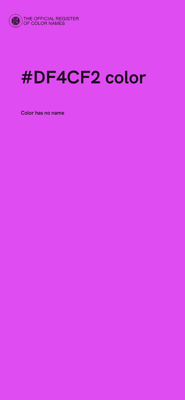 #DF4CF2 color image