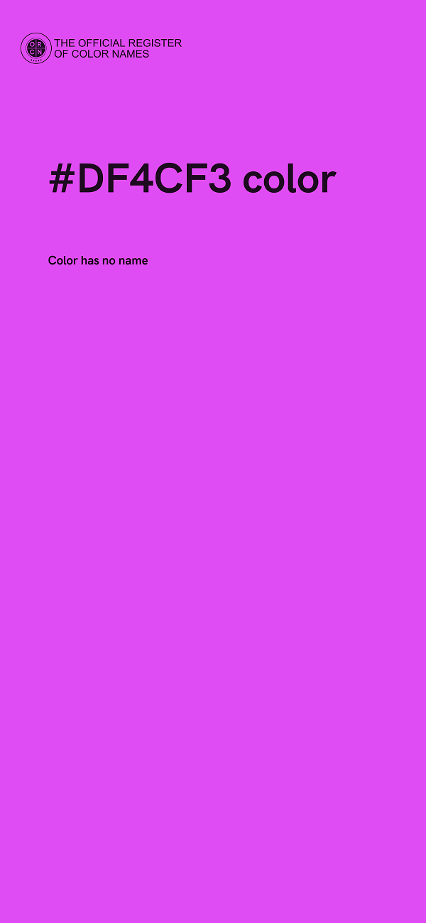 #DF4CF3 color image