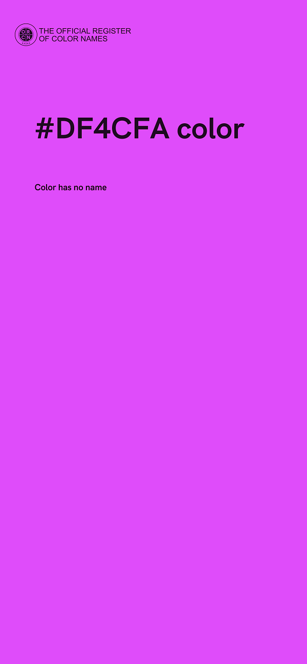 #DF4CFA color image