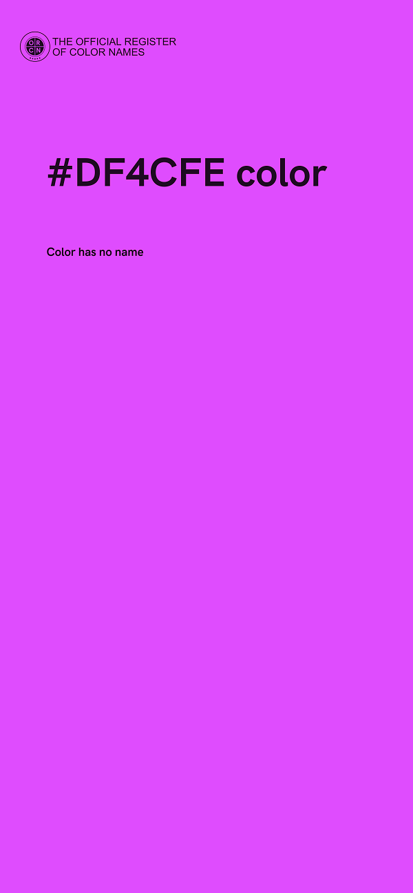 #DF4CFE color image