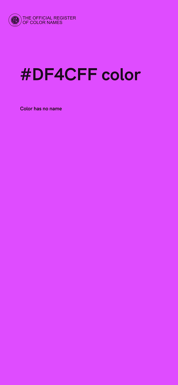 #DF4CFF color image
