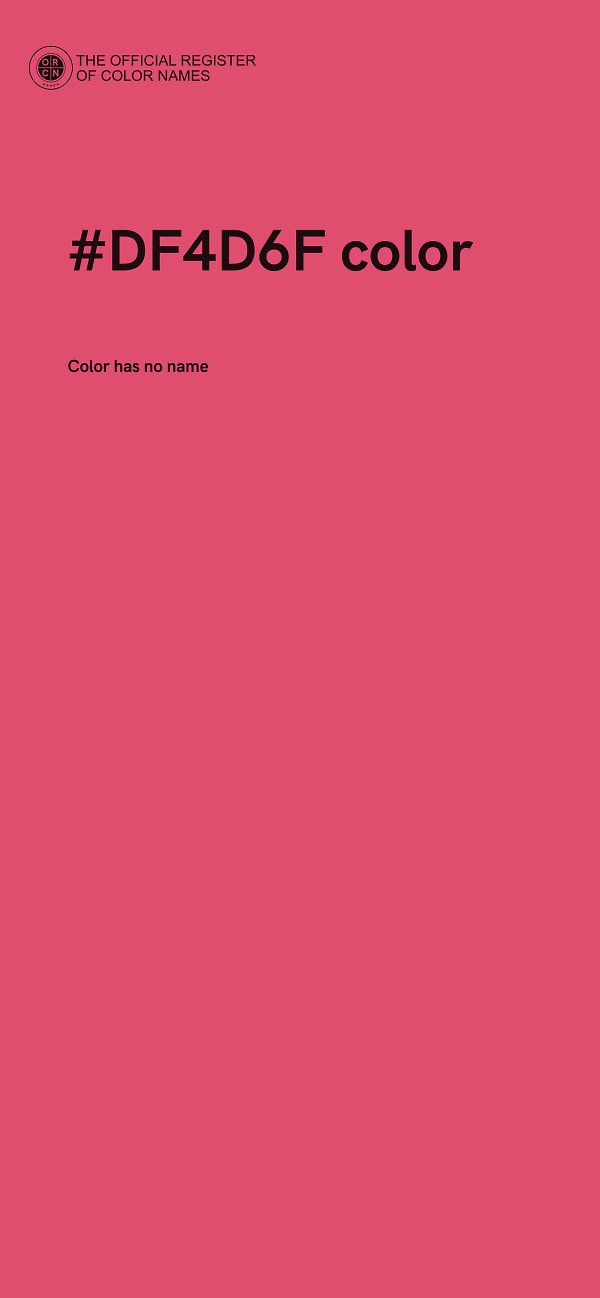 #DF4D6F color image
